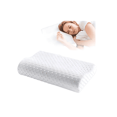 Almohada Ortopédica Cervical Terapéutica Con Memoria Espuma Expansión Automática 48x28cm