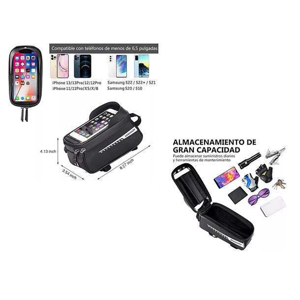 Bolso Porta Celular Para Bicicleta Impermeable 4