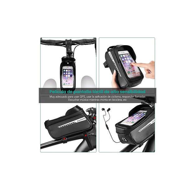 Bolso Porta Celular Para Bicicleta Impermeable 5