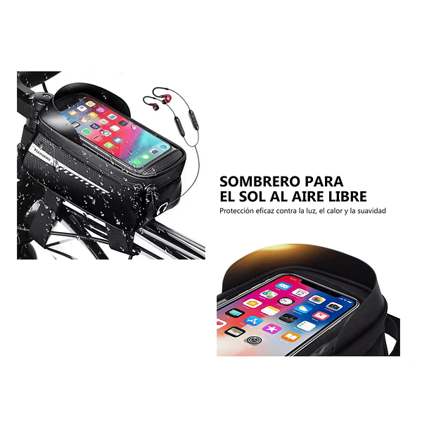Bolso Porta Celular Para Bicicleta Impermeable 6