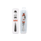 Set 2 Estuches Para Servicio Portatil - Transparente 1