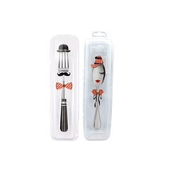 Set 2 Estuches Para Servicio Portatil - Transparente