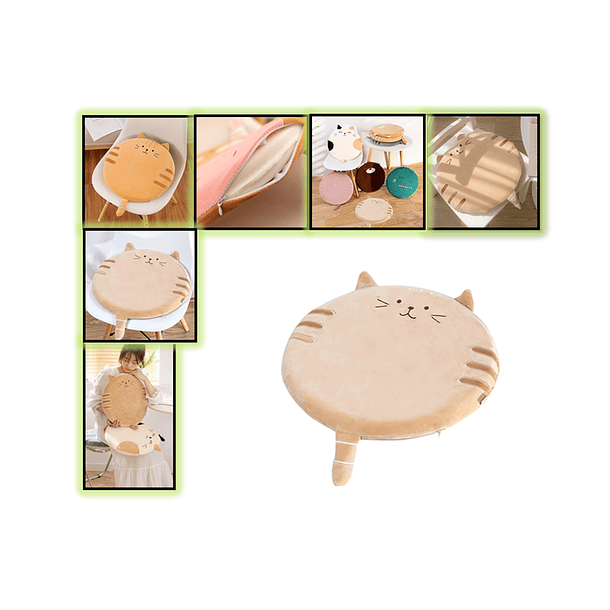 Cojín Almohada De Gatito Suave 42x42 7