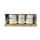 Pack3 Frasco Hermético Contenedor Cocina Azucar Te Cafe  3