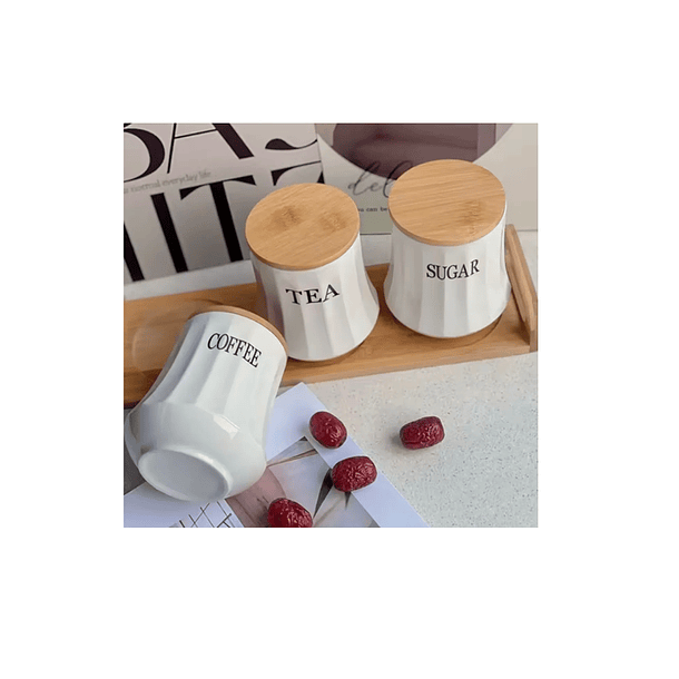 Pack3 Frasco Hermético Contenedor Cocina Azucar Te Cafe  11