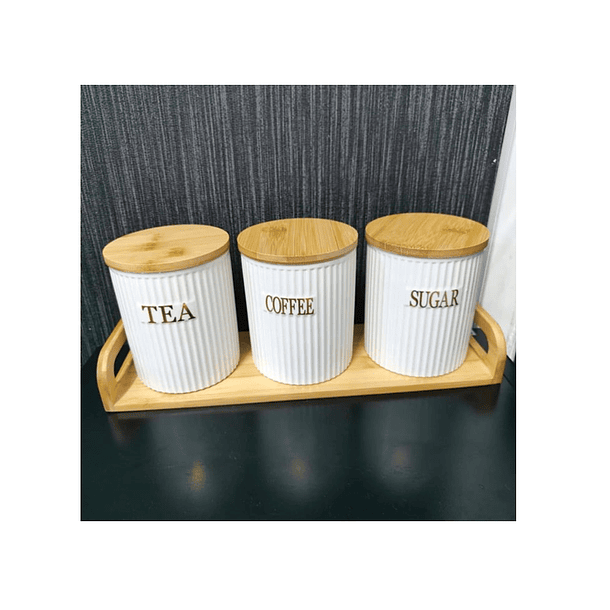 Pack3 Frasco Hermético Contenedor Cocina Azucar Te Cafe  13