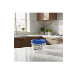 Set 4 Mini Tupper Contenedor Alimento Multiproposito Redondo