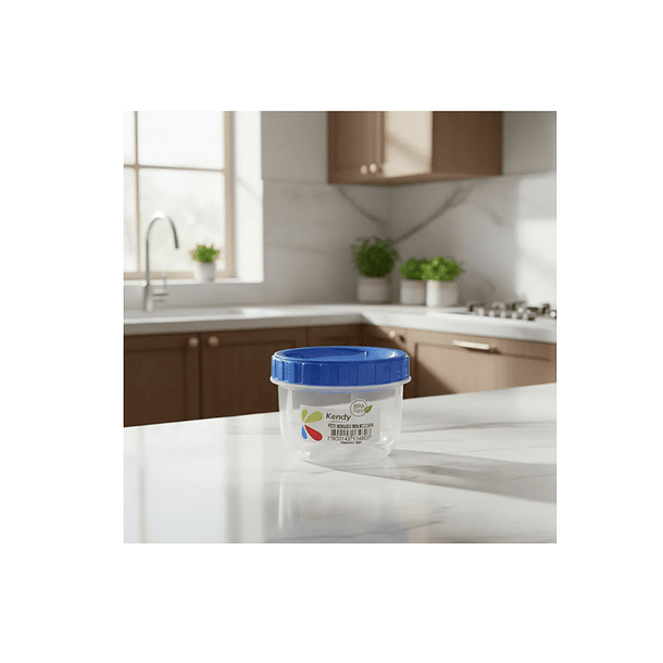 Set 4 Mini Tupper Contenedor Alimento Multiproposito Redondo 2