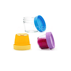 Set 4 Mini Tupper Contenedor Alimento Multiproposito Redondo 5