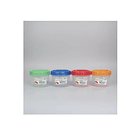 Set 4 Mini Tupper Contenedor Alimento Multiproposito Redondo 1