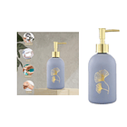 Dispensador De Jabón Cerámica 400 Ml. Jabonera Flor  4