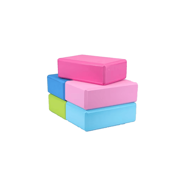 Ladrillo Yoga Cubo Goma Eva Bloque Pilate Fitness Colores 1