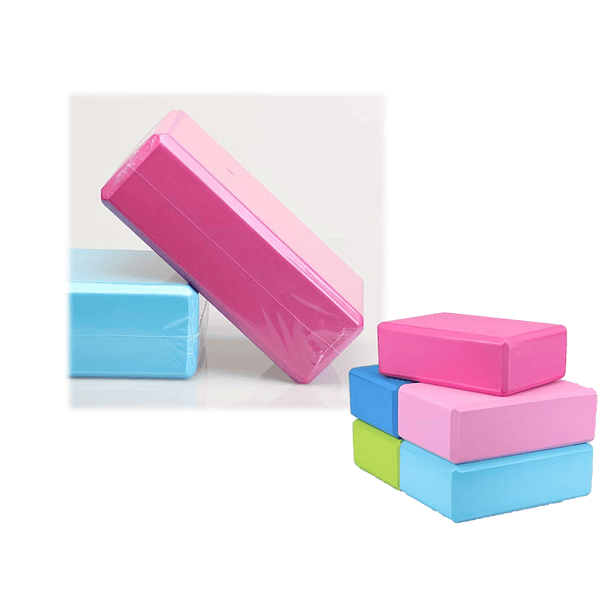 Ladrillo Yoga Cubo Goma Eva Bloque Pilate Fitness Colores 4