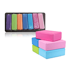 Ladrillo Yoga Cubo Goma Eva Bloque Pilate Fitness Colores 8