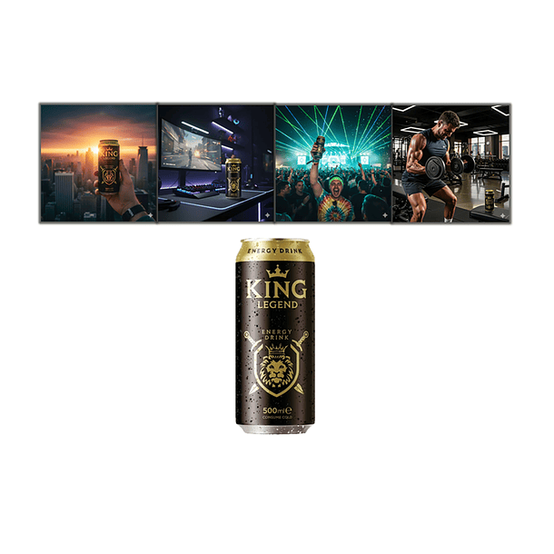 Pack 24 Bebidas Energéticas King Legend 500ml 4