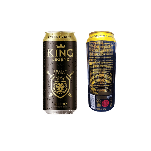 Pack 24 Bebidas Energéticas King Legend 500ml 5