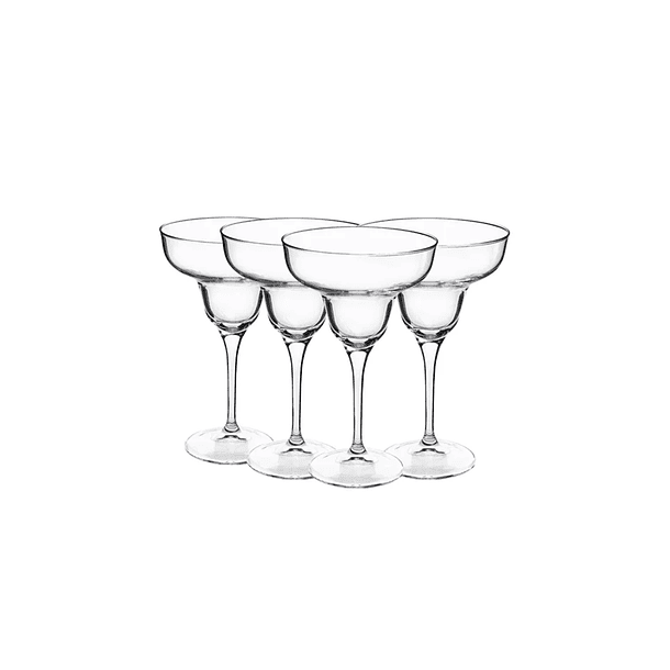 Set De 4 Copas Margaritas Alta Calidad Transparente 3