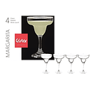 Set De 4 Copas Margaritas Alta Calidad Transparente 4