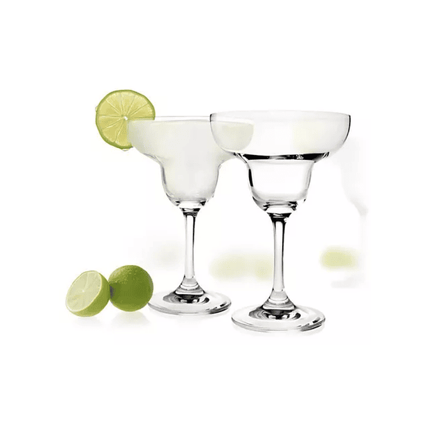 Set De 4 Copas Margaritas Alta Calidad Transparente 7