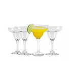 Set De 4 Copas Margaritas Alta Calidad Transparente 8