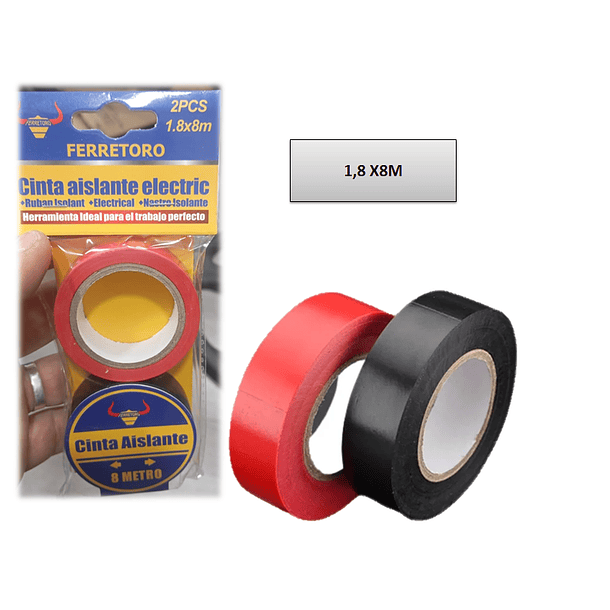 Pack 2 Cinta Adhesiva Aislante Electrico 5
