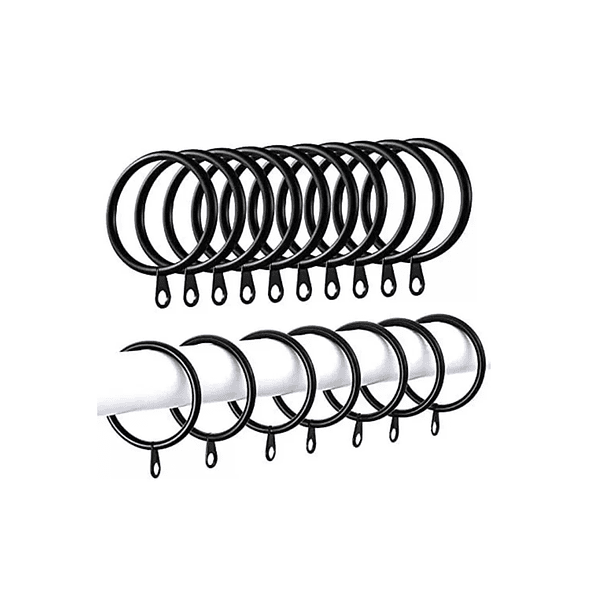 Pack 10 Argollas Para Cortinas De Metal 4