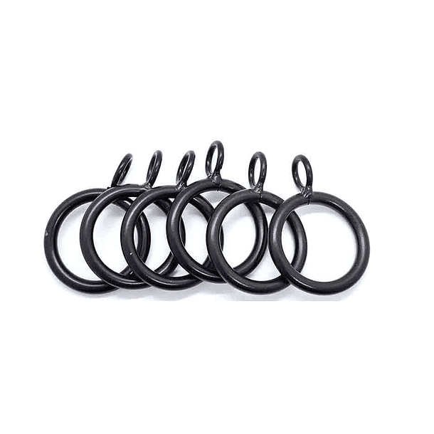 Pack 10 Argollas Para Cortinas De Metal 1