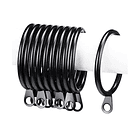 Pack 10 Argollas Para Cortinas De Metal 7