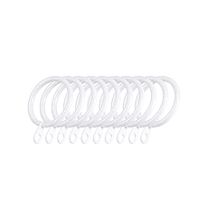 Pack 10 Argollas Para Cortinas De Metal BLANCO