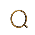 Pack 10 Argollas Para Cortinas De Metal DORADO 2