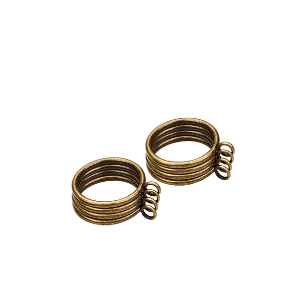 Pack 10 Argollas Para Cortinas De Metal DORADO 3