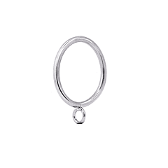 Pack 10 Argollas Para Cortinas De Metal Plateado