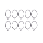 Pack 10 Argollas Para Cortinas De Metal Plateado 3