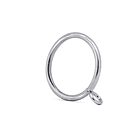 Pack 10 Argollas Para Cortinas De Metal Plateado 4