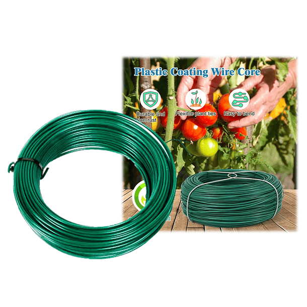Alambre Plastificado 1.2mm-30m Verde 4