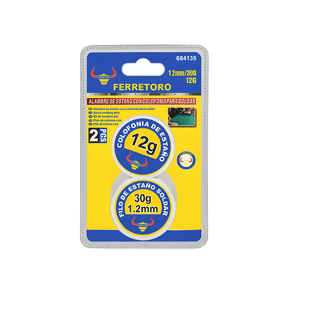 Soldadura Estaño 30g + Pasta Soldar 12gr 1