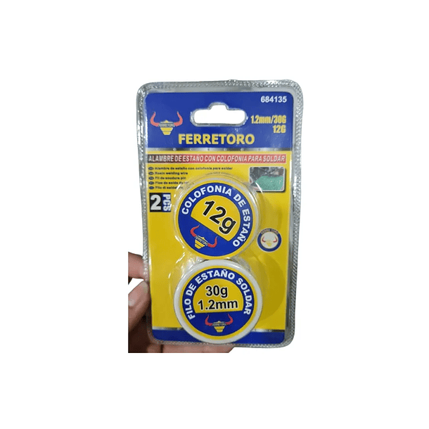 Soldadura Estaño 30g + Pasta Soldar 12gr 2