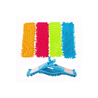 Trapeador Microfibra Plano Con Paño Lavable Hogar Colores 6