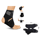 Tobillera Esguince Estabilizadora Doble Ajuste Ortopedica Negro Ajustable 3