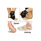 Tobillera Esguince Estabilizadora Doble Ajuste Ortopedica Negro Ajustable 6