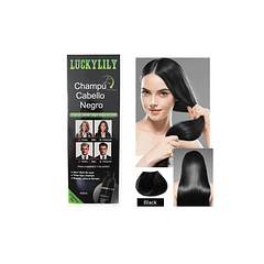 Shampoo Colorante Tinte Rápido Canas 400 Ml Black