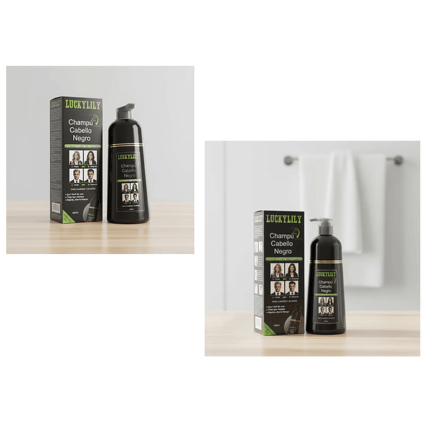 Shampoo Colorante Tinte Rápido Canas 400 Ml Black 6