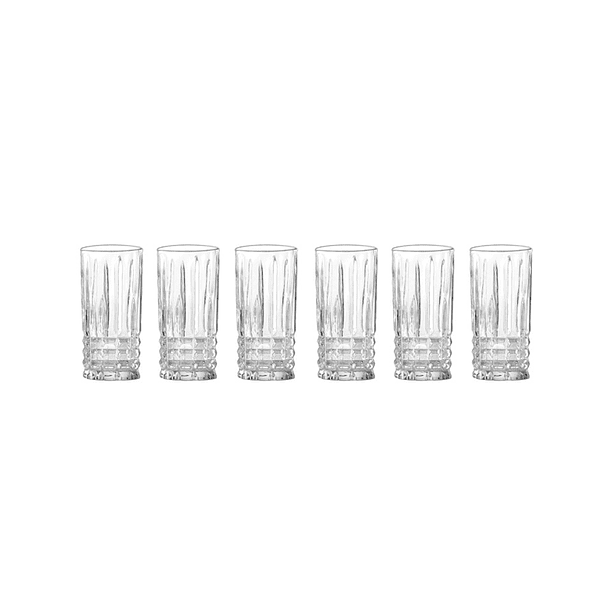Set 6 Vasos De Vidrio Para Bebidas De Alta 360 Cc 2