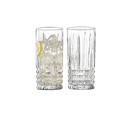 Set 6 Vasos De Vidrio Para Bebidas De Alta 360 Cc