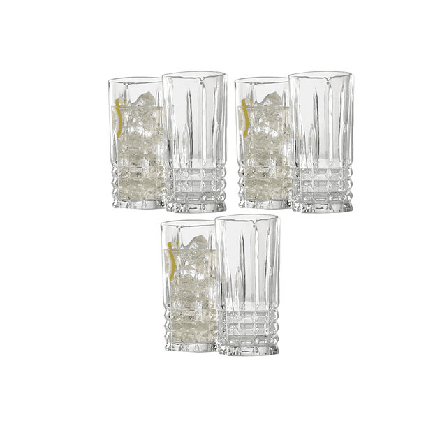 Set 6 Vasos De Vidrio Para Bebidas De Alta 360 Cc 5