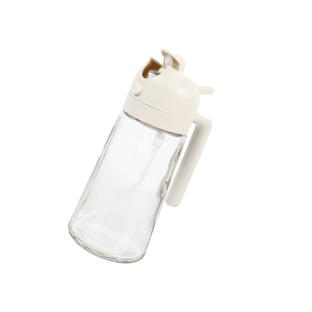 Botella Rociador De Aceite Dispensador Vinagre 2en1 Transparente 1