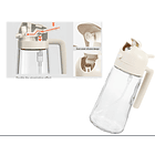 Botella Rociador De Aceite Dispensador Vinagre 2en1 Transparente 4