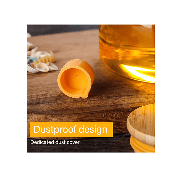 Dispensador De Aceite Y Vinagre Borocilicato Transparente 6