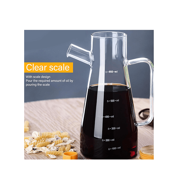 Dispensador De Aceite Y Vinagre Borocilicato Transparente 7