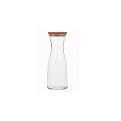 Botella Jarra Vidrio Decantador Con Tapa Transparente